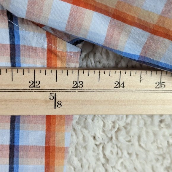 B'52* Men's Long Sleeve Button Down Curved Hem NO Pockets Shirt~ Size Large - Picture 5 of 8